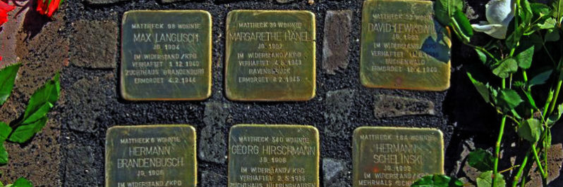 Stolpersteine in der Matthek, Leipziger Str.6